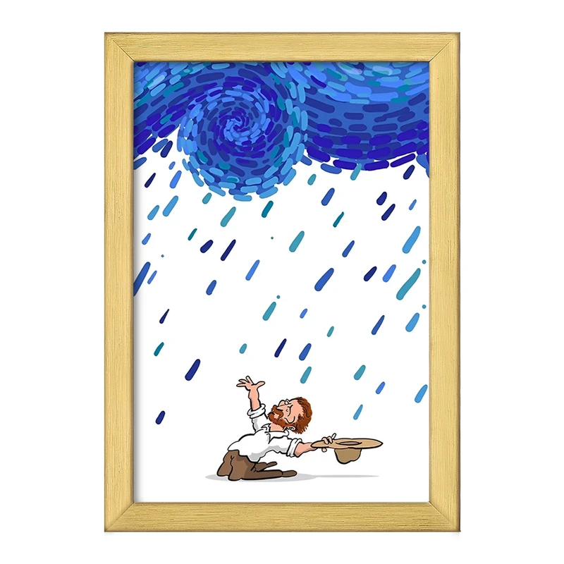 تابلو خندالو طرح ونسان ونگوگ کد F8774