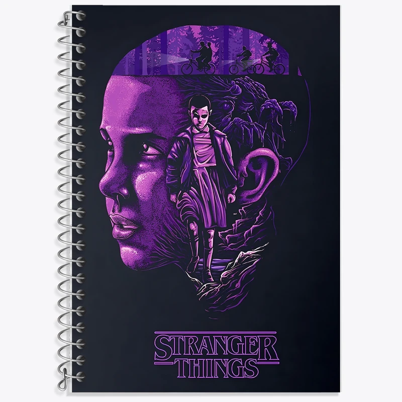 دفتر لغت 50 برگ خندالو طرح استرنجر تینگز (Stranger Things) کد F10164