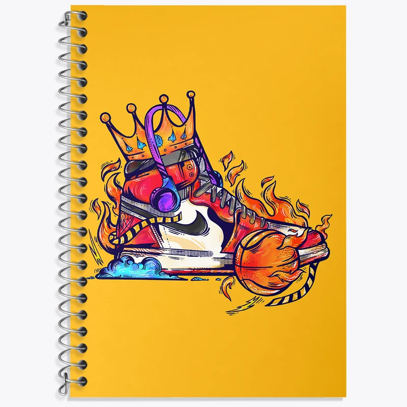 دفتر زبان 50 برگ خندالو طرح نایک (Nike) کد N9365