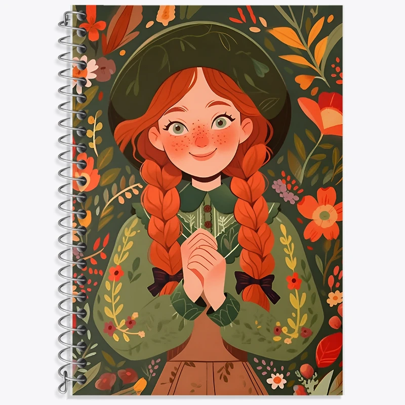 دفتر زبان 50 برگ خندالو مدل سه خط طرح دخترانه کد F11682