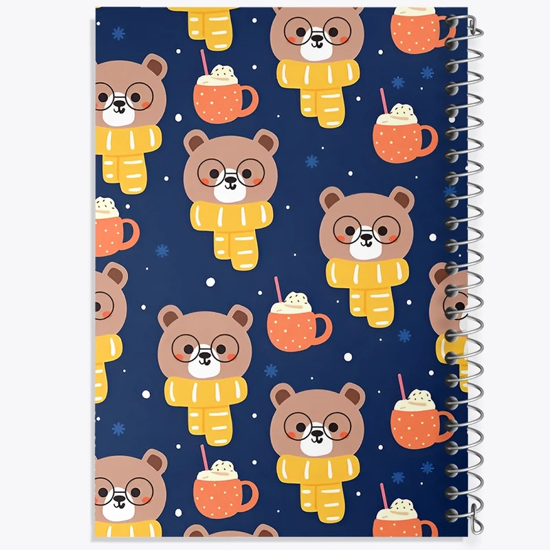 دفتر لیست خرید 50 برگ خندالو طرح پترن خرسی کد N7240