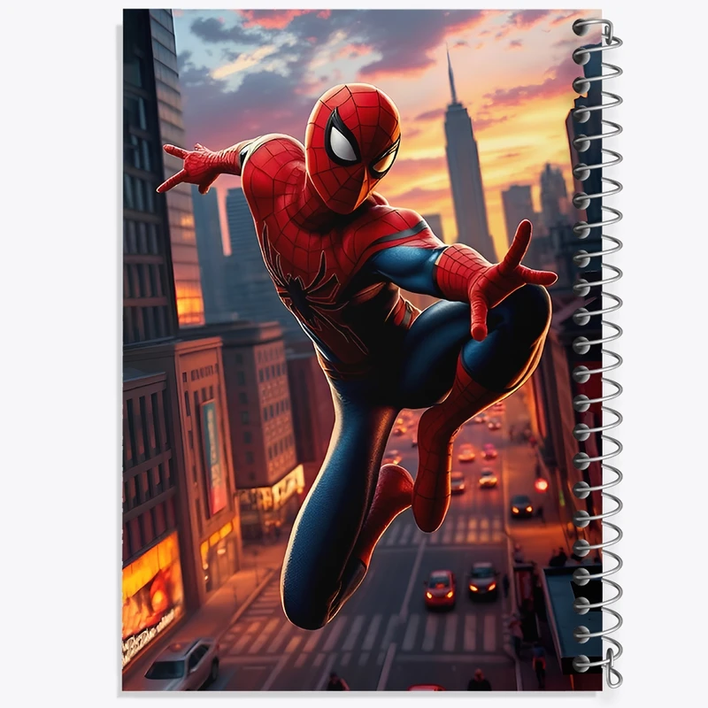 دفتر شطرنجی 50 برگ خندالو طرح مرد عنکبوتی کد F12723