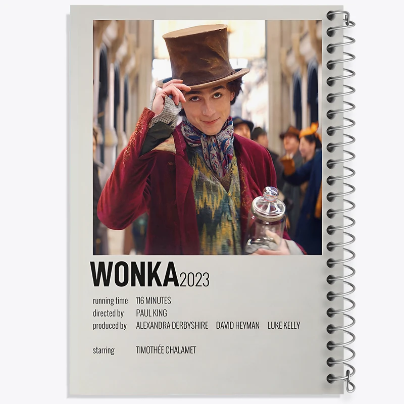 دفتر مشق 50 برگ خندالو طرح وانکا (Wonka) کد F13306