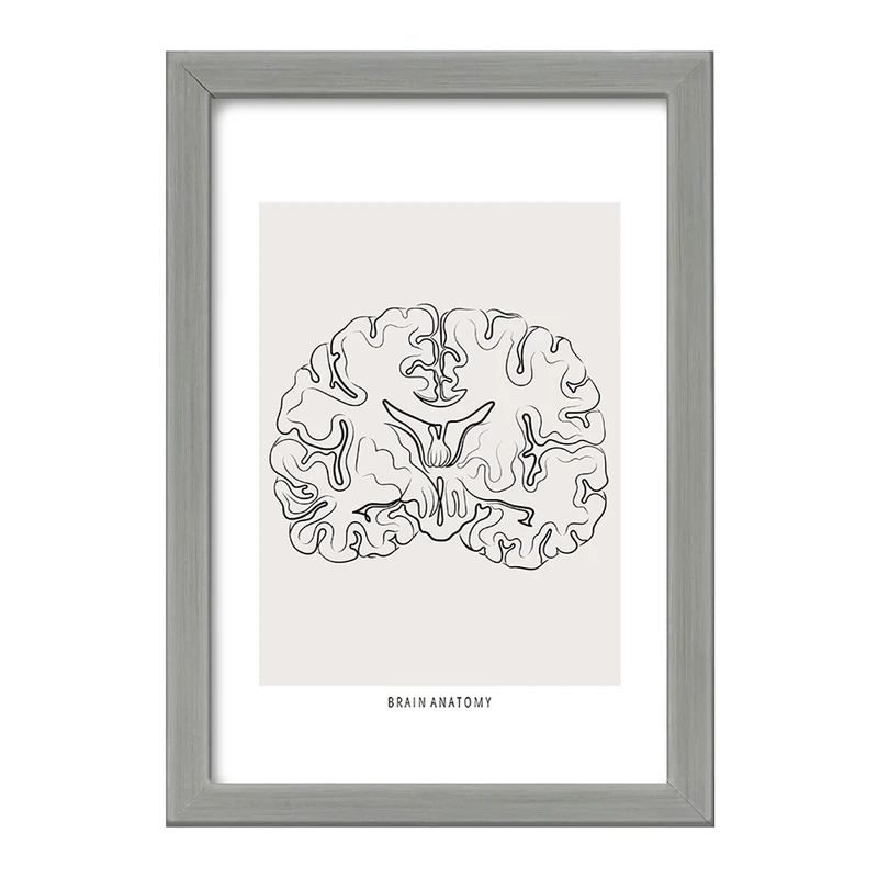 تابلو خندالو طرح آناتومی مغز (Brain Anatomy) کد F13892