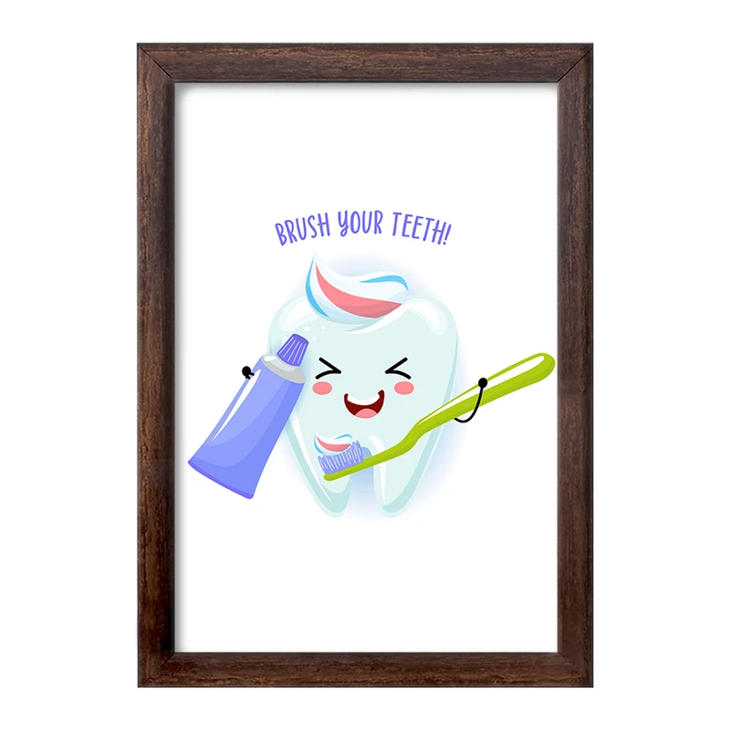 تابلو خندالو طرح دندان و دندان پزشکی کودکانه کد 36697