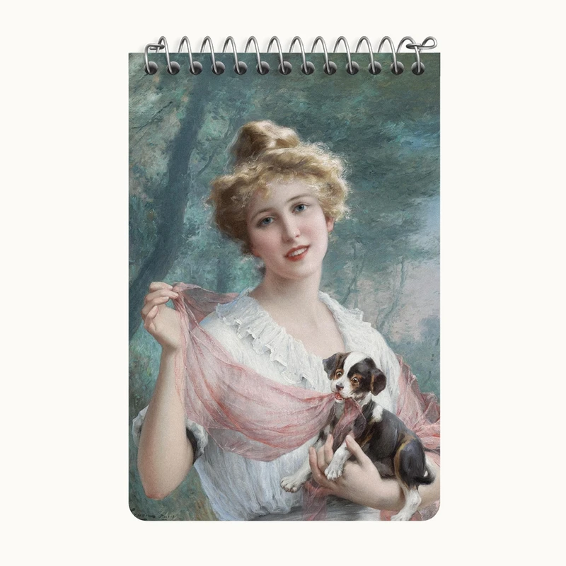 دفتر یادداشت 50 برگ خندالو طرح نقاشی پاپی مشغول به شوخی اثر امیلی ورنون کد F12136