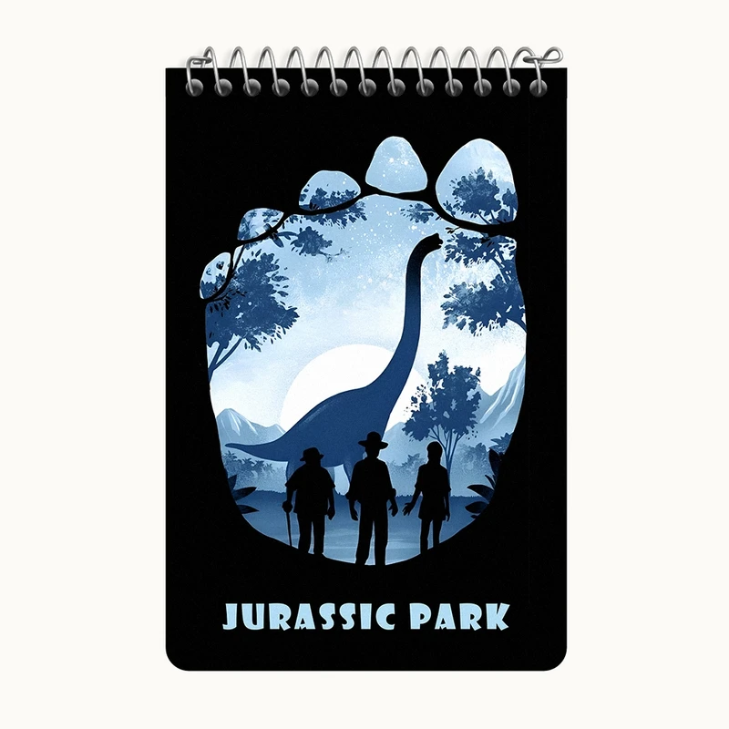 دفتر یادداشت 50 برگ خندالو طرح ژوراسیک (Jurassic Park) کد F13776