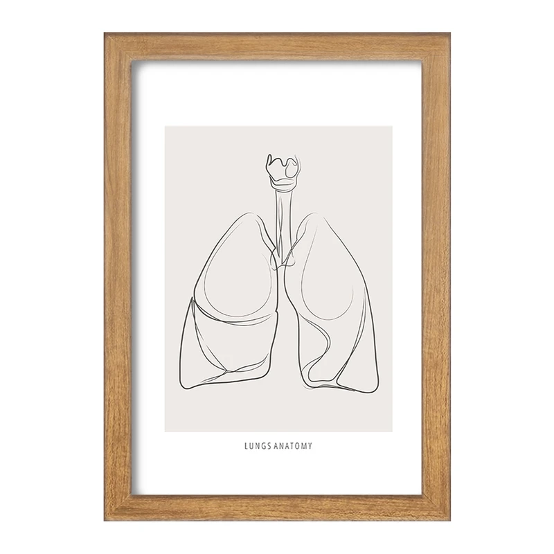 تابلو خندالو طرح آناتومی ریه ها (Lungs Anatomy) کد F13898