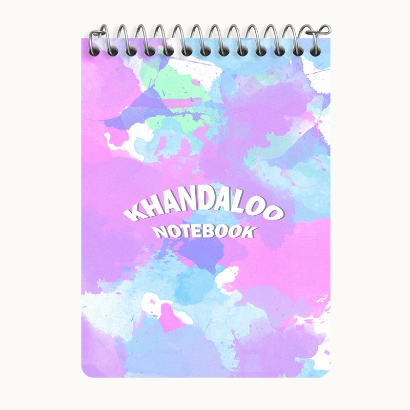 دفتر یادداشت 50 برگ خندالو طرح رنگی رنگی کد N8040