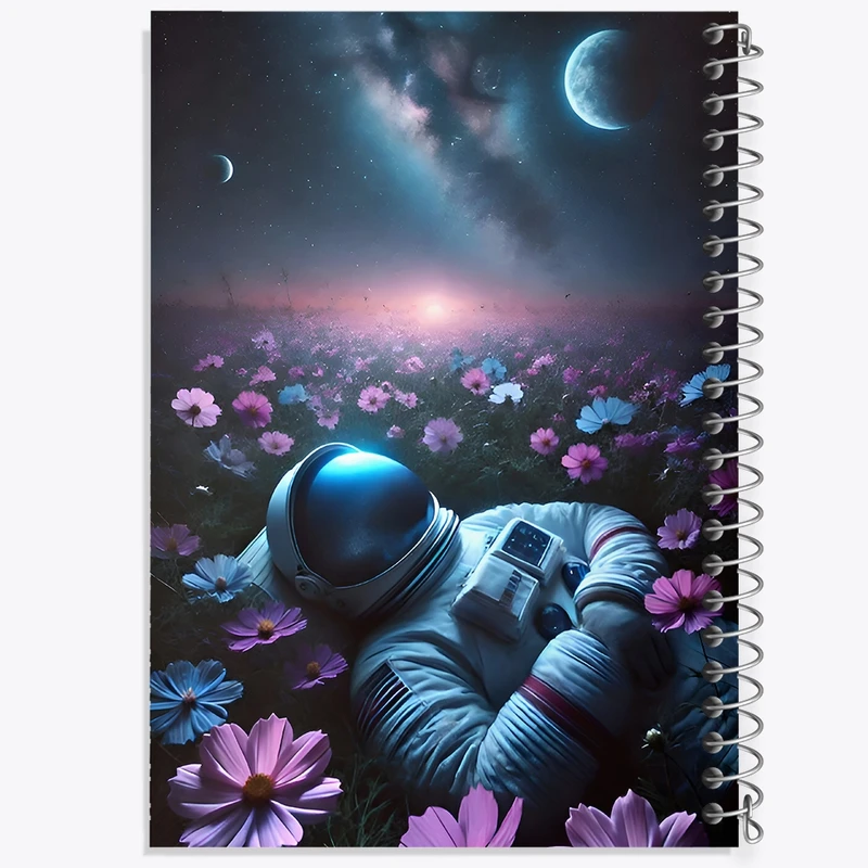 دفتر لیست خرید 50 برگ خندالو طرح فضانورد کد F9965