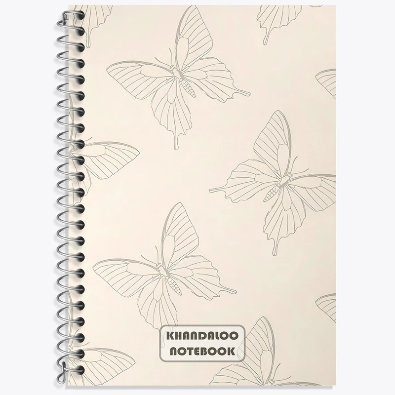 دفتر لغت 50 برگ خندالو طرح پترن پروانه(Butterfly) کد N8583