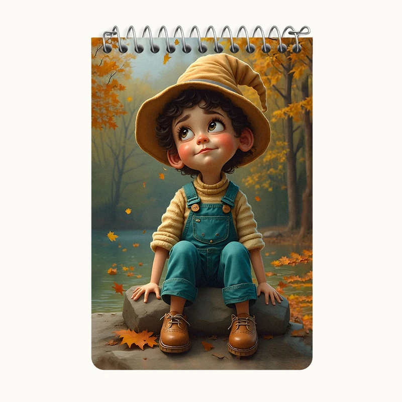 دفتر یادداشت 50 برگ خندالو طرح پسرانه کد F5528