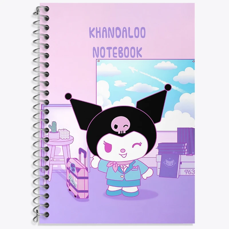 دفتر لغت 50 برگ خندالو طرح کرومی (Kuromi) کد N8997