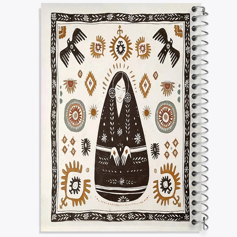 دفتر ژورنال نویسی 50 برگ خندالو مدل نقطه ای طرح دخترانه کد N6866