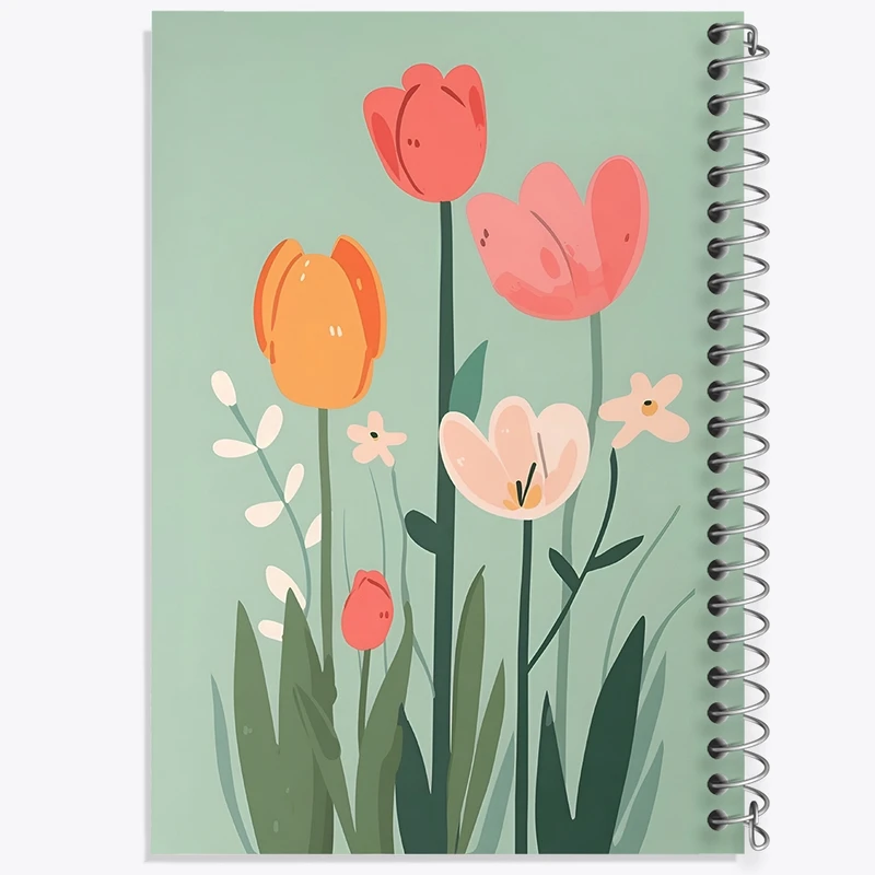 دفتر لیست خرید 50 برگ خندالو طرح گل کد N6828