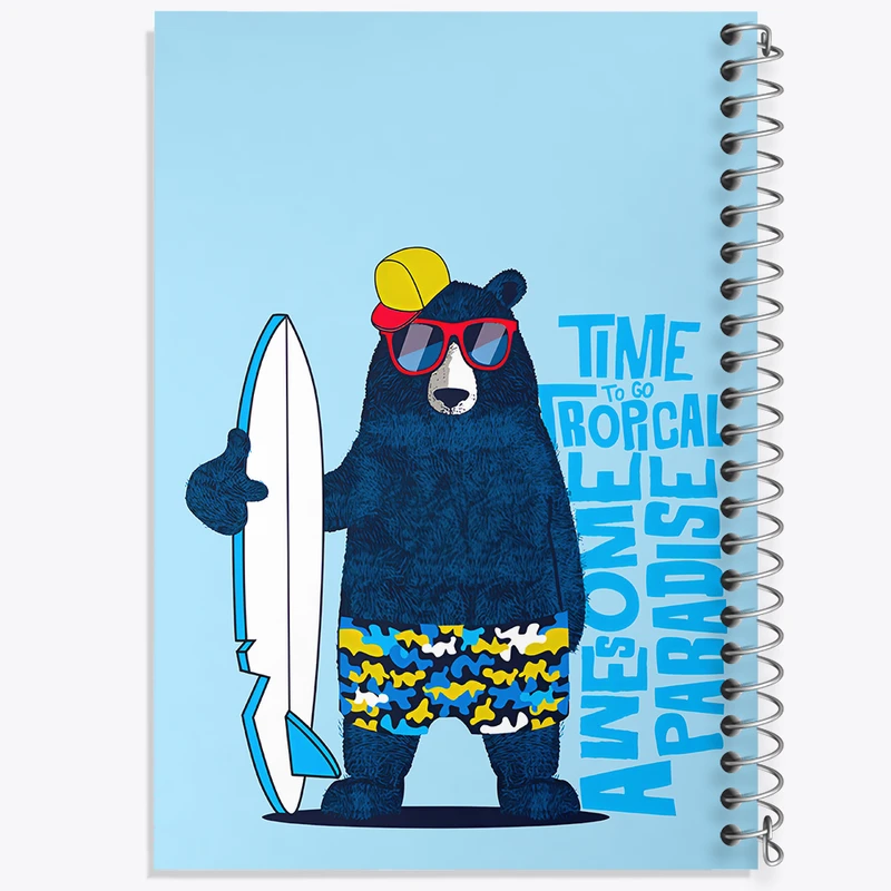 دفتر نقاشی 50 برگ خندالو طرح خرس بامزه کد F8615