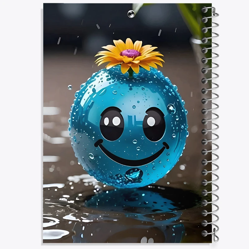 دفتر مشق 50 برگ خندالو طرح ایموجی خنده کد F11803