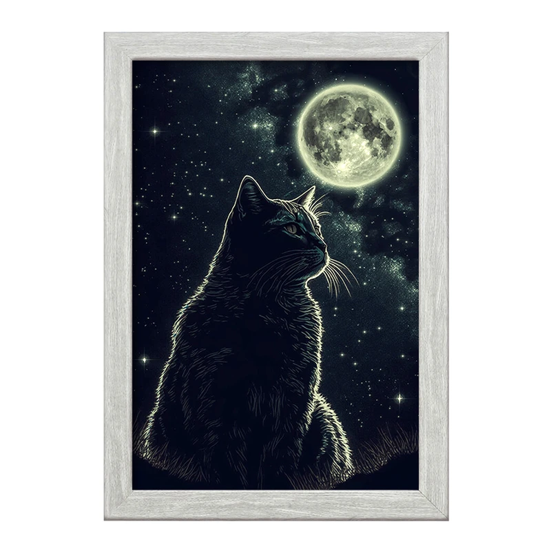 تابلو خندالو طرح گربه (Cat) کد F984