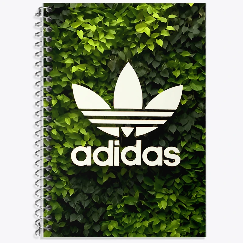 دفتر زبان 50 برگ خندالو مدل سه خط طرح آدیداس کد F8517