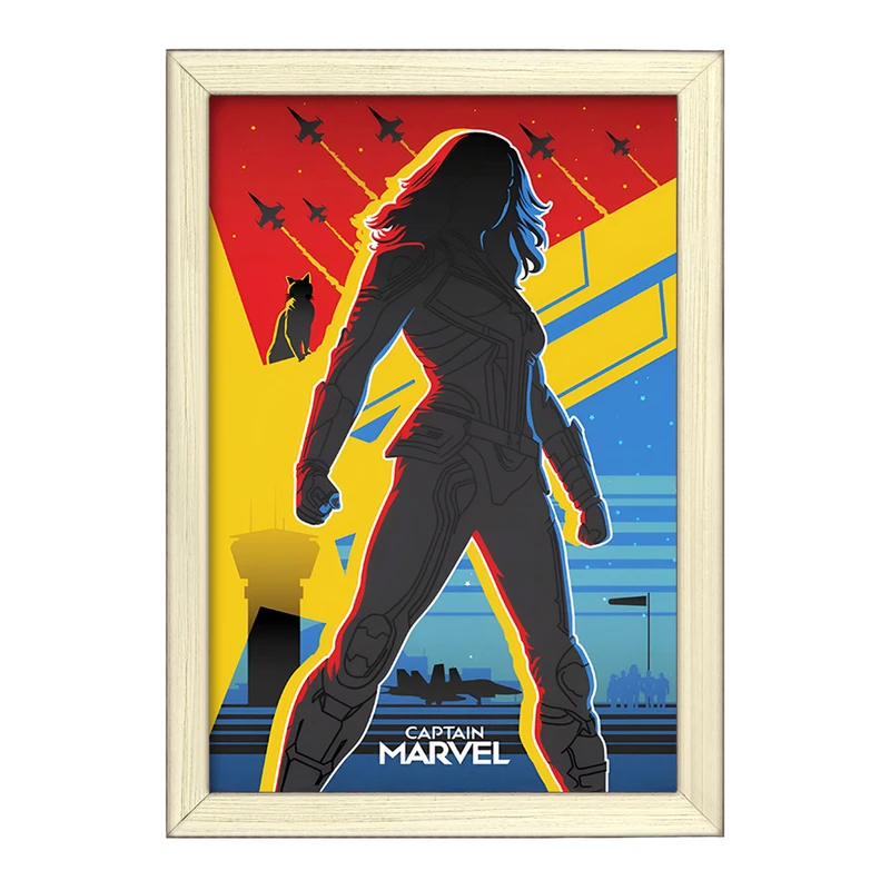 تابلو خندالو طرح کاپیتان مارول (Captain Marvel) کد F13573