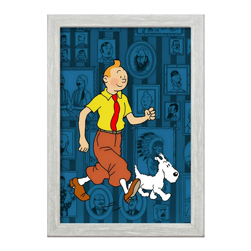 تابلو خندالو طرح تن تن (Tintin) کد F10338