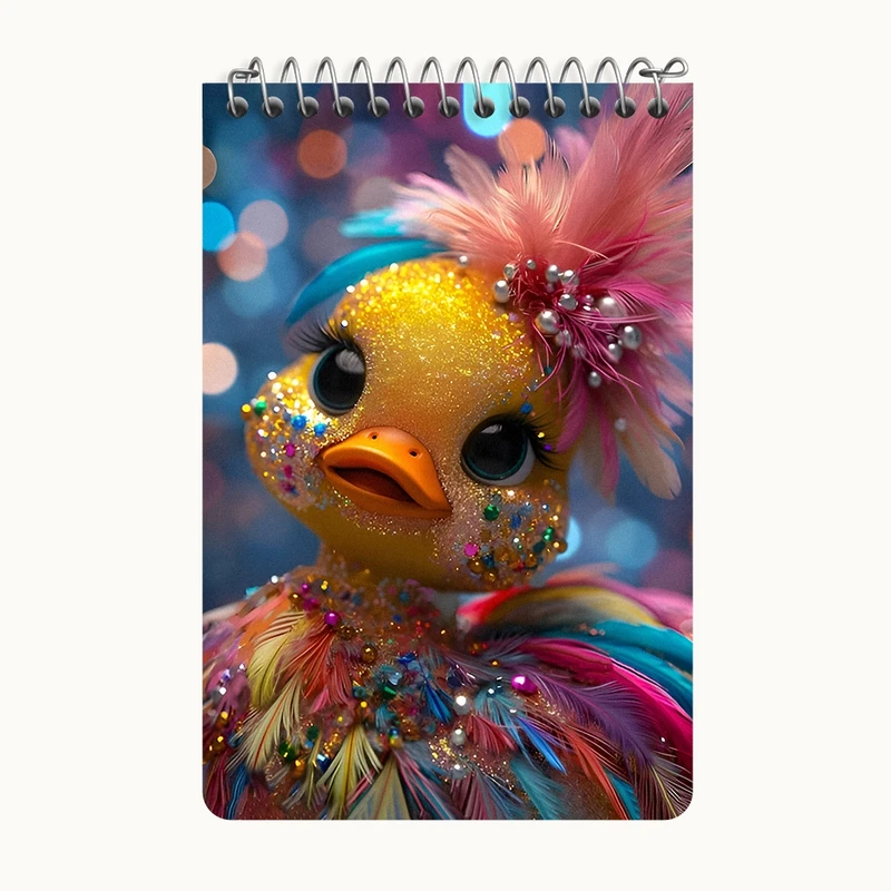 دفتر یادداشت 50 برگ خندالو طرح اردک بامزه کد F11569