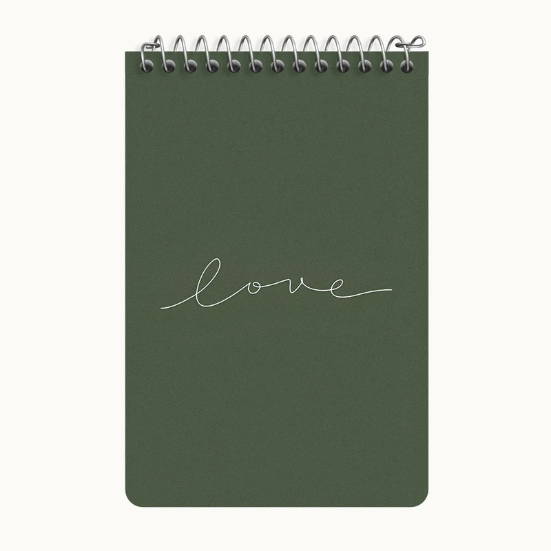 دفتر یادداشت 50 برگ خندالو طرح Love کد F3658