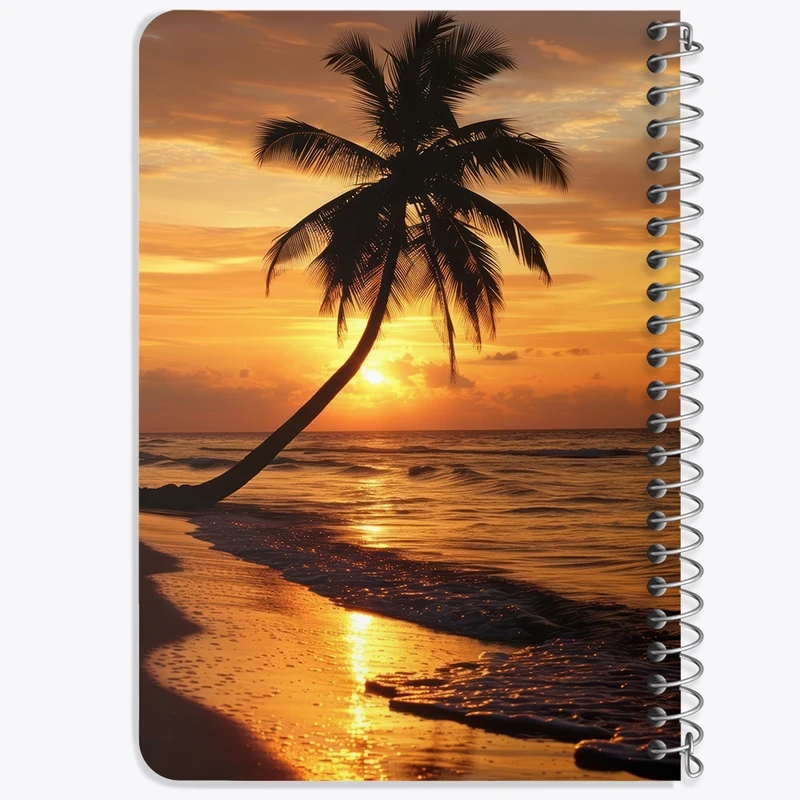 دفتر یادداشت 50 برگ خندالو طرح منظره غروب کد F2720