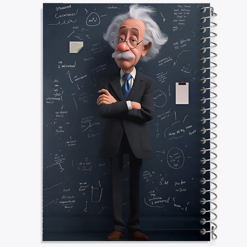 دفتر مشق 50 برگ خندالو طرح آلبرت اینشتین کد F12832