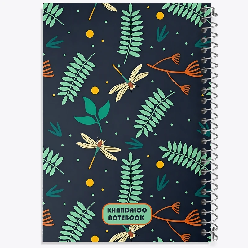 دفتر لیست خرید 50 برگ خندالو طرح پترن قاصدک و برگ کد N6090