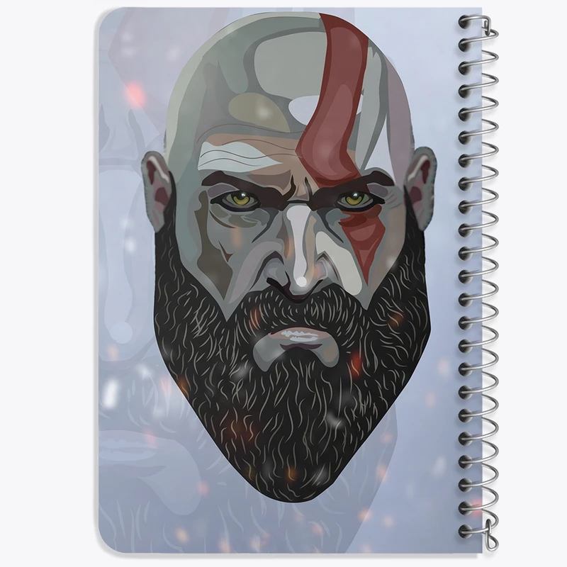 دفتر یادداشت 50 برگ خندالو طرح بازی گاد آف وار (God Of War) کد F1134
