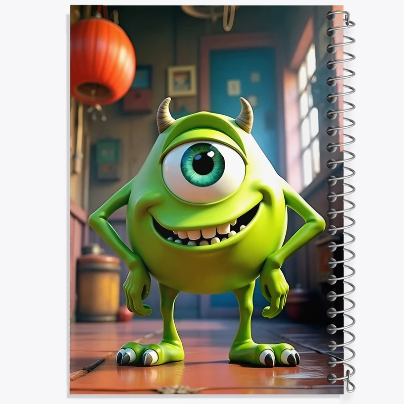 دفتر طراحی 50 برگ خندالو طرح مایک کارخانه هیولاها کد F12647