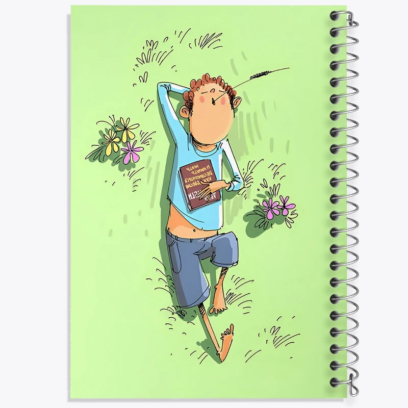 دفتر نقاشی 50 برگ خندالو طرح پسرک بیخیال کد F10980