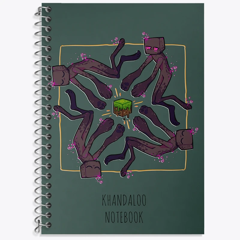 دفتر لغت 50 برگ خندالو طرح بازی ماینکرافت (Minecraft) کد N8779