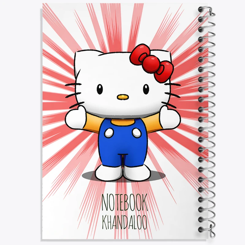 دفتر مشق 100 برگ خندالو طرح هلو کیتی (Hello Kitty) کد N7819