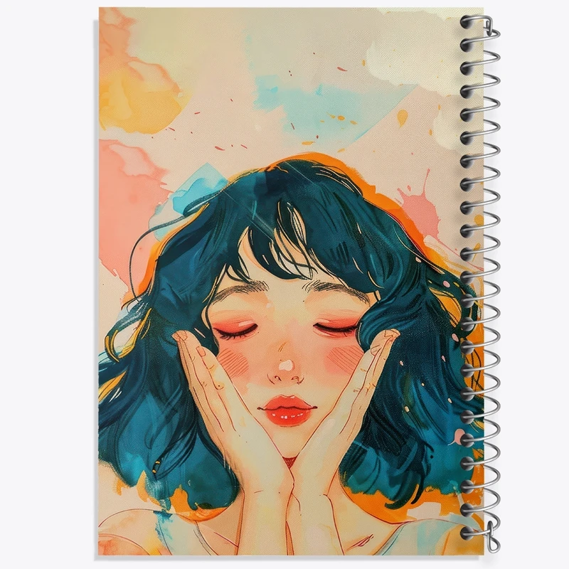 دفتر شطرنجی 50 برگ خندالو طرح دخترانه کد F3066