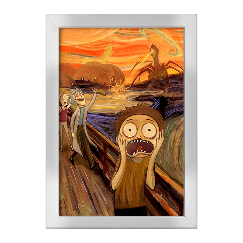 تابلو خندالو طرح ریک و مورتی Rick and Morty  کد 3214