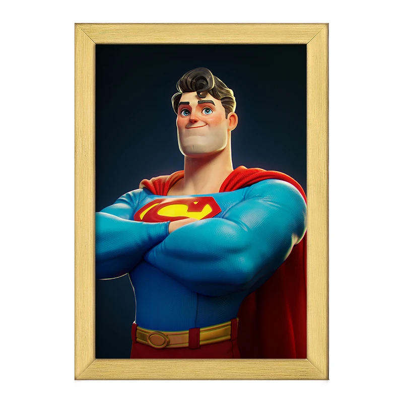 تابلو خندالو طرح سوپرمن (Superman) کد F384