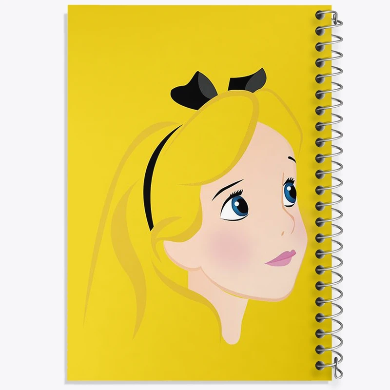 دفتر طراحی 50 برگ خندالو طرح آلیس در سرزمین عجایب  کد 1435