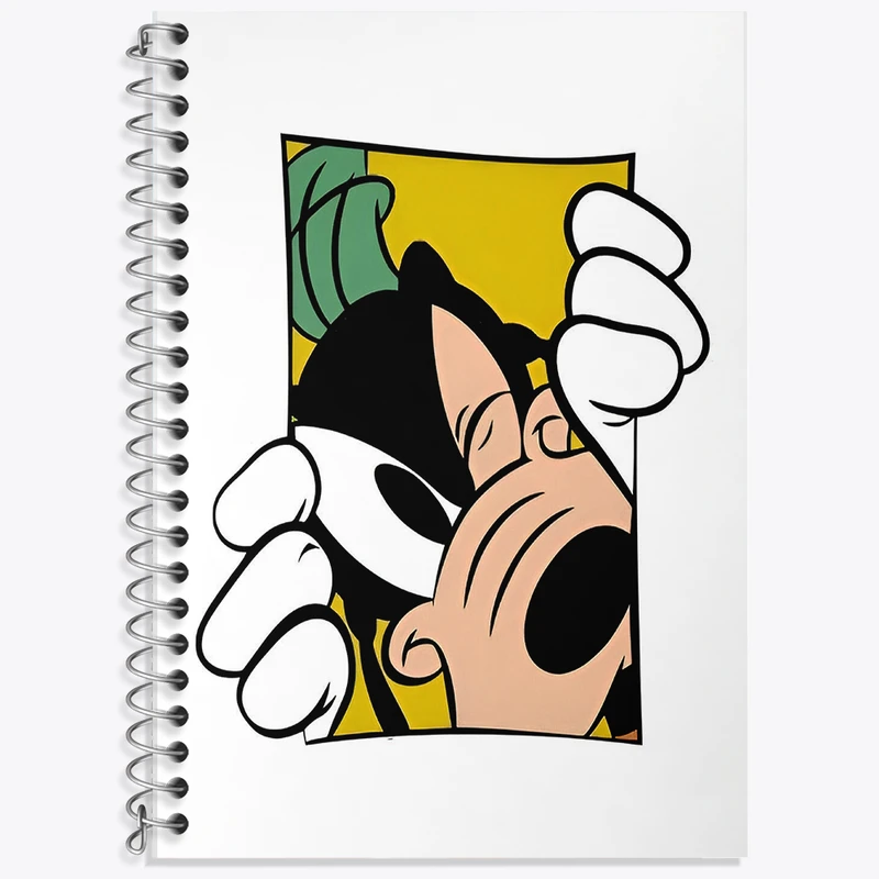 دفتر زبان 50 برگ خندالو مدل دو خط طرح گوفی (Goofy) کد F10325