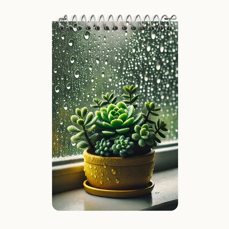 دفتر یادداشت 50 برگ خندالو طرح کاکتوس کد F10415