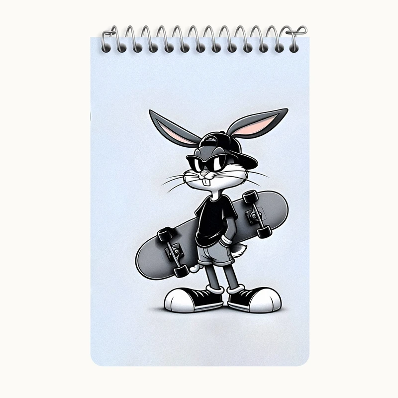 دفتر یادداشت 50 برگ خندالو طرح باگز بانی کد F9291