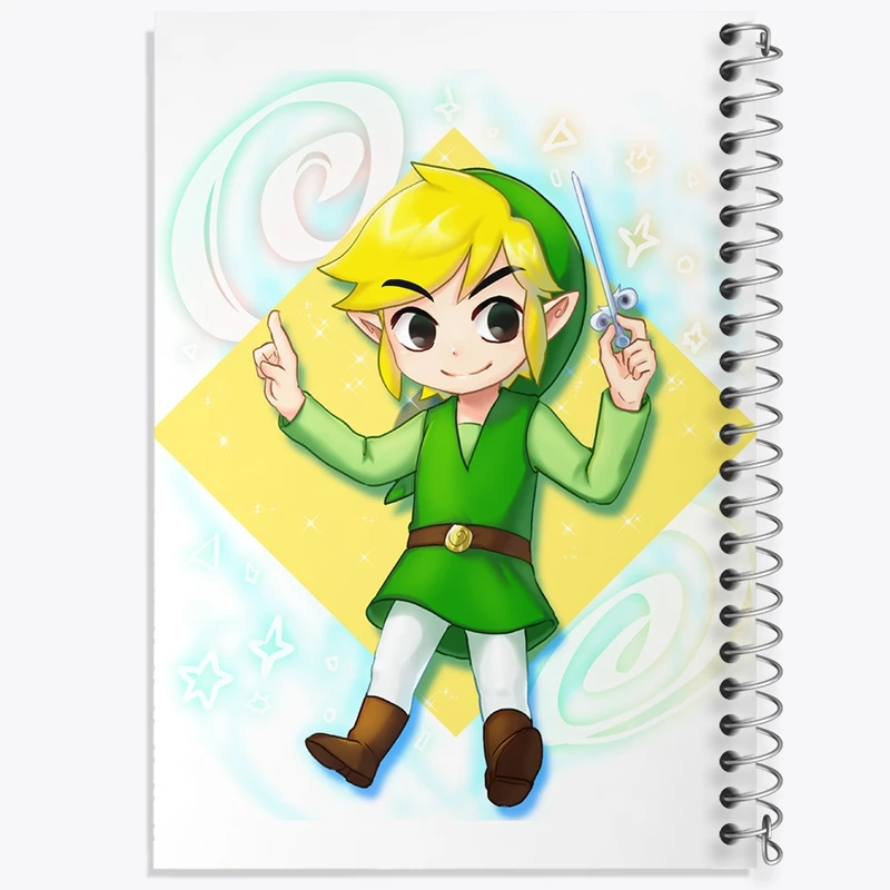 دفتر طراحی 50 برگ خندالو طرح بازی زلدا (zelda) کد 31871