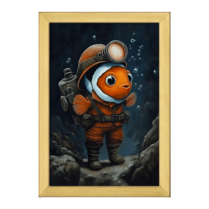 تابلو خندالو طرح ماهی کد F11645