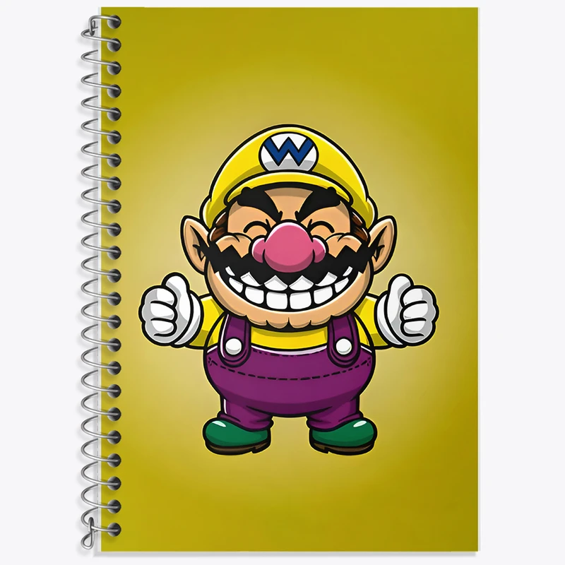 دفتر نت موسیقی 50 برگ خندالو طرح واریو سوپر ماریو (Super Mario) کد F9430