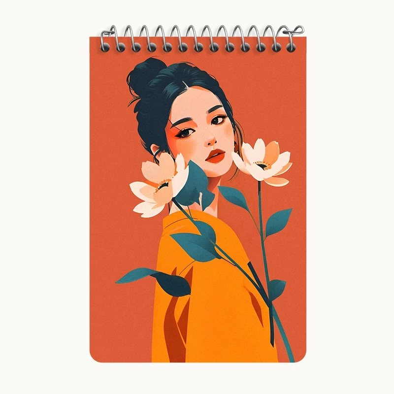 دفتر یادداشت 50 برگ خندالو طرح دخترانه کد F6686