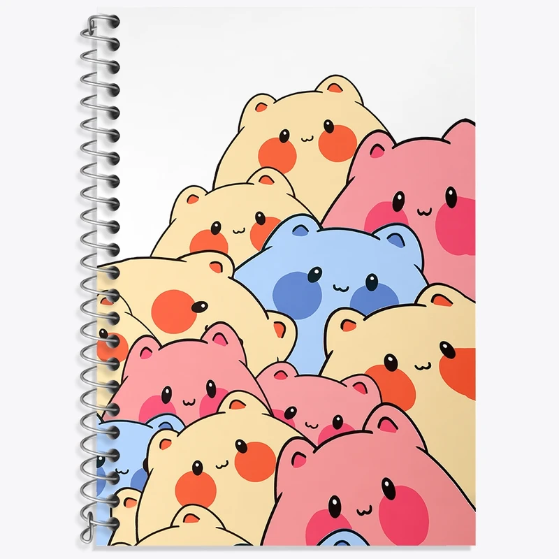 دفتر لغت 50 برگ خندالو طرح گربه های بامزه کد N6442