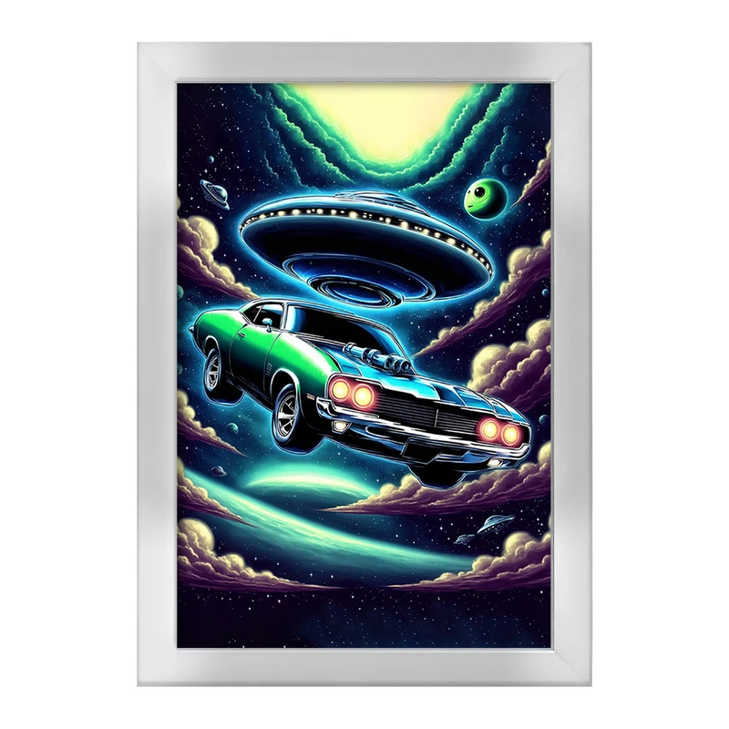 تابلو خندالو طرح ماشین و سفینه فضایی کد F3002