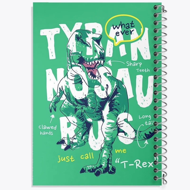 دفتر طراحی 50 برگ خندالو طرح دایناسور کد F1534