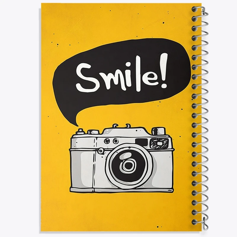 دفتر طراحی 50 برگ خندالو طرح دوربین  کد 1735